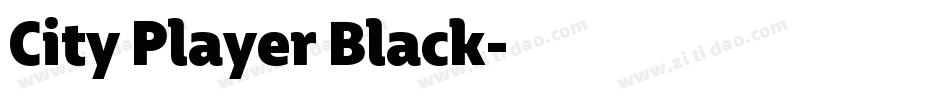 City Player Black字体转换